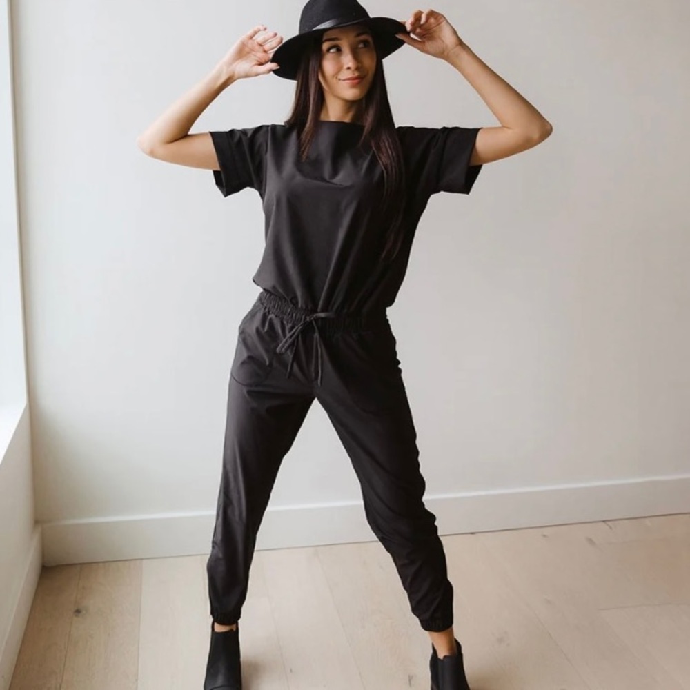 Albion Everyday Black Jumpsuit - Picture 1 of 10